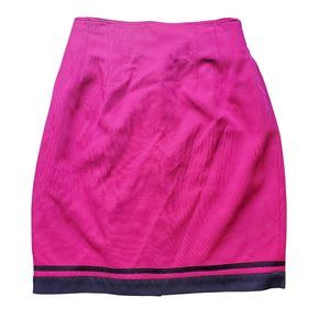 Vintage IIF Women's Pencil Skirt Size 8 Fuchsia 5175